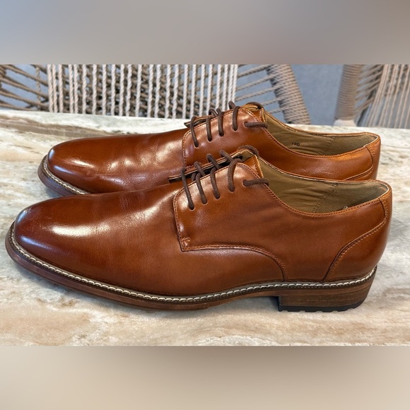 Men’s JOSEPH ABBOUD Brown leather Oxford dress shoes- Size 10D main image 8